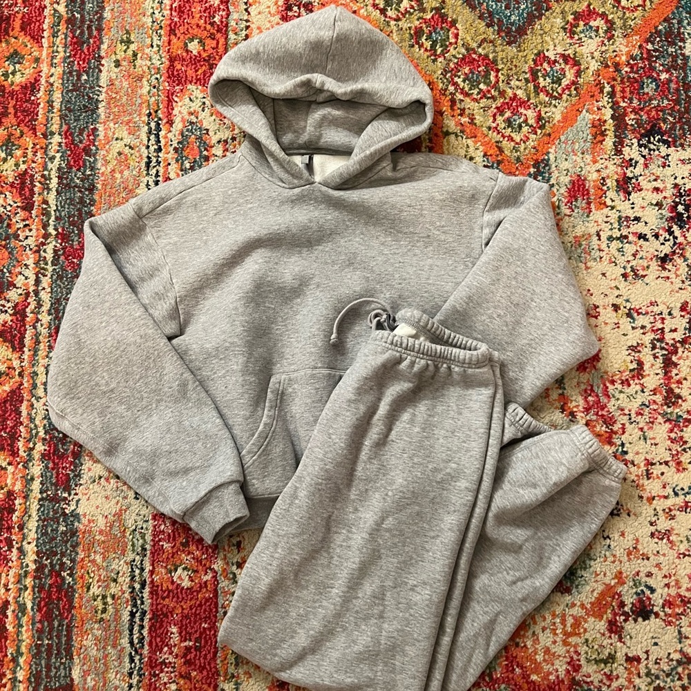 Skims cotton fleece sweat set